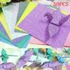 50PCS Color Origami Hearts Confetti Origami Paper Handmade Folded Paper Hearts for Wedding Party Engagement Birthday Decorate LS