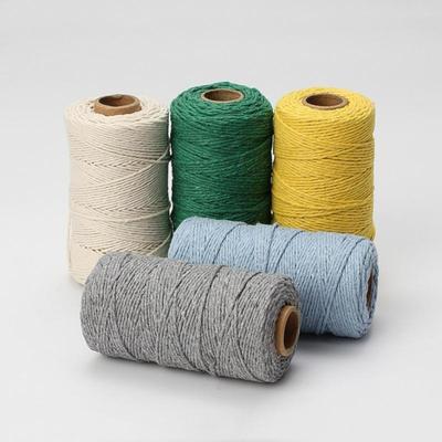 2mm1000M Colorful Eight-Strand Decorative Multi-purpose Braided Cotton Rope