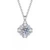Moissanite Rose Necklace 1ct Choker Luxury Small Style Women