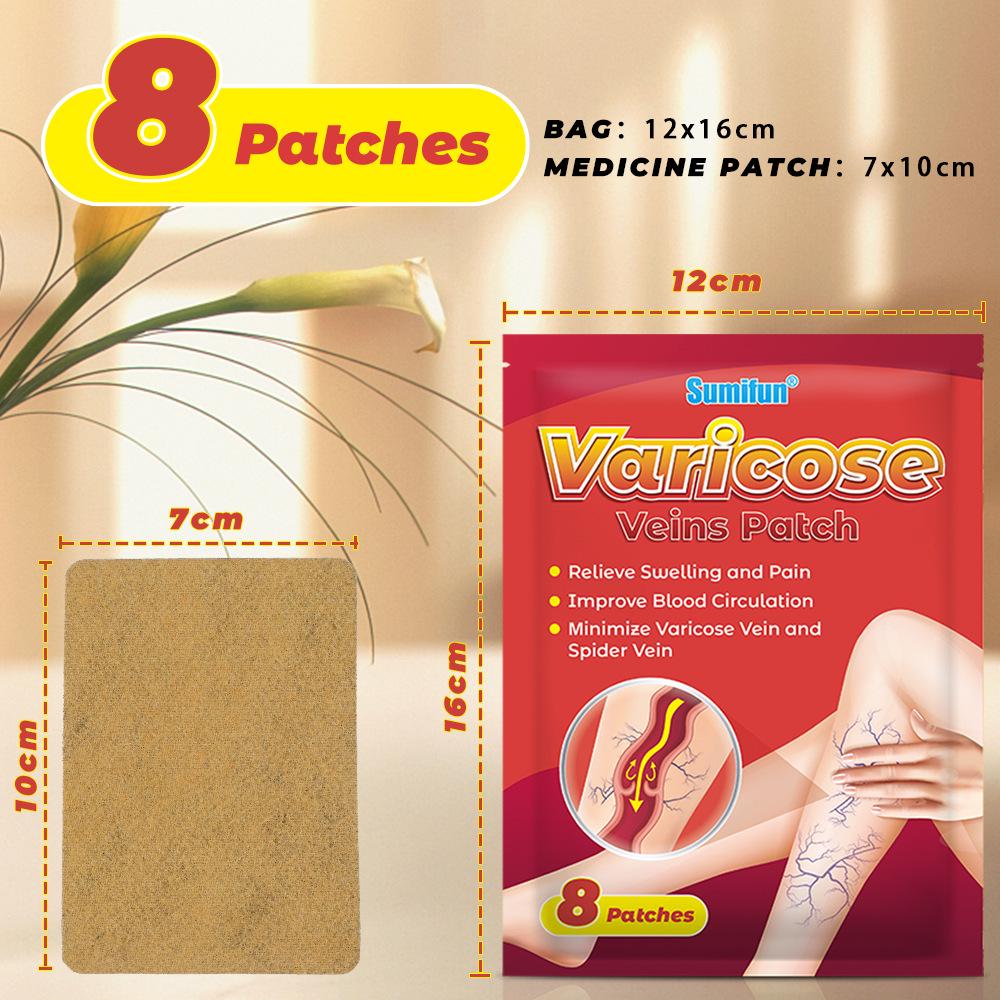 Sumifun Vein Care Patch, External Use, 8 Pieces/Bag (K14303)