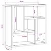 Wall Shelf Sonoma Oak 45.1 x 16 x 45.1 cm Particleboard