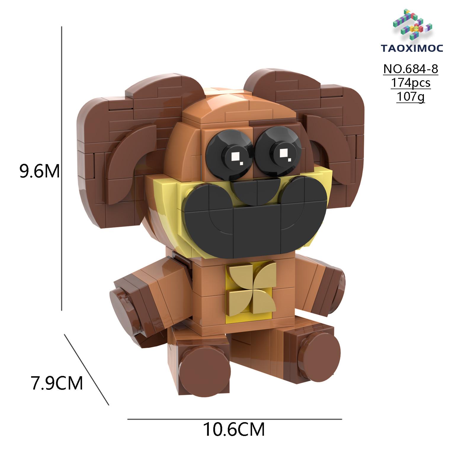 

2024 Улыбающиеся зверюшки Детский кубик пластиковый игровой конструктор для подростков и детей