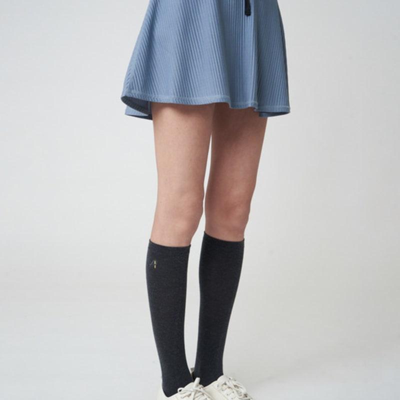 ATHPLATFORM AW42AS08 Wool Blend Knee Socks_Charcoal
