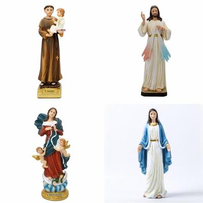 Statua Icona Resina Vergine Cristiana Nostra Signora Gesù San Antonio Figurine Cattolica Decorazione Casa Famiglia Decorazione Cattolica 30cm