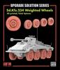 Ryefield Models 1/35 Scale German Sd.Kfz.234/4 Weight-Deforming Wheel Type A Plastic Model Kit Parts RFM2076