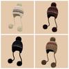 Printed Fair Isle Style Beanies Warm Ear Protection Hat Fashion Lei Feng Hat  Girls