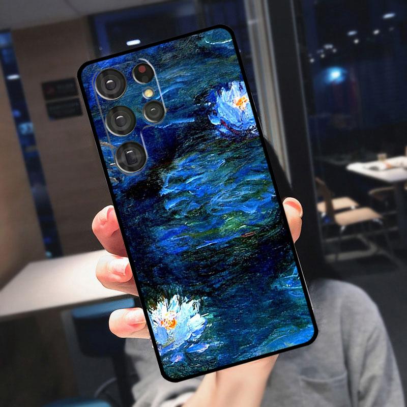 

Масляная живопись Моне Чехол для Samsung Galaxy S25 S24 S21 S22 S23 Ultra S9 S10 Plus S24 FE S21 FE Чехол для телефона Galaxy S20 FE