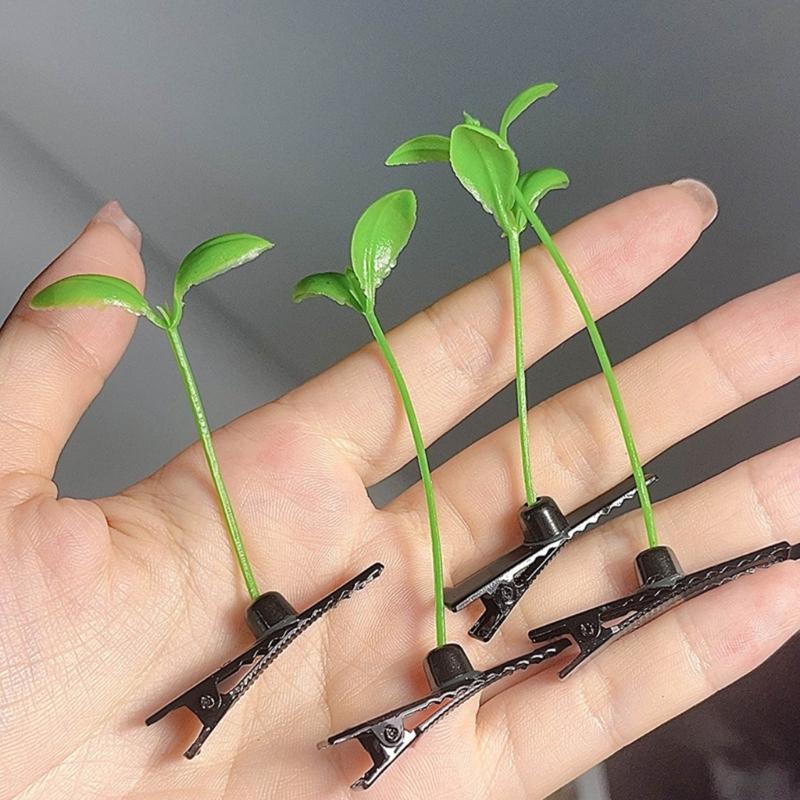 Collezione di 10 Eleganti Fermagli per Capelli Simulazione Pianta Clip per Capelli Colorati Barrettine per Capelli Copricapo per Spettacoli