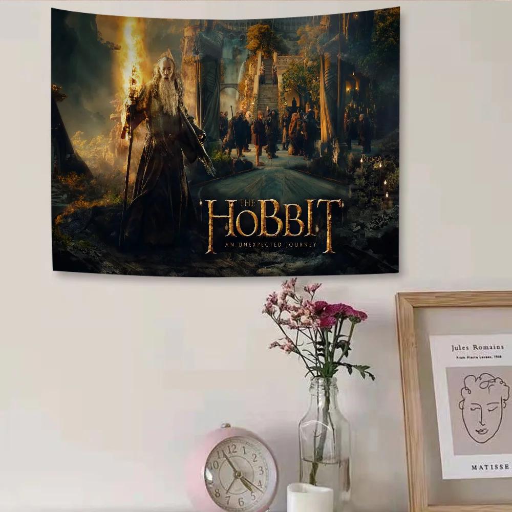 L-Lord Of The Rings H-Hobbit Anime Tapestry Hippie Flower Wall Carpets Dorm Decor Cheap Hippie Wall Hanging