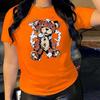 Naughty Bear Cotton T-Shirt Short Sleeve Round Neck Women 2d Print Tops