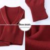XUEXI Women's Autumn/Winter Red Sweater