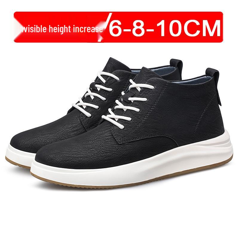Chaussures de sport décontractées pour hommes, style coréen britannique, augmentant la hauteur de 8 cm, invisibles