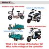36V-48V 350W/500W Borstlös DC-motor Hastighetsregulator Ersättning för Elcykel E-cykel Scooter