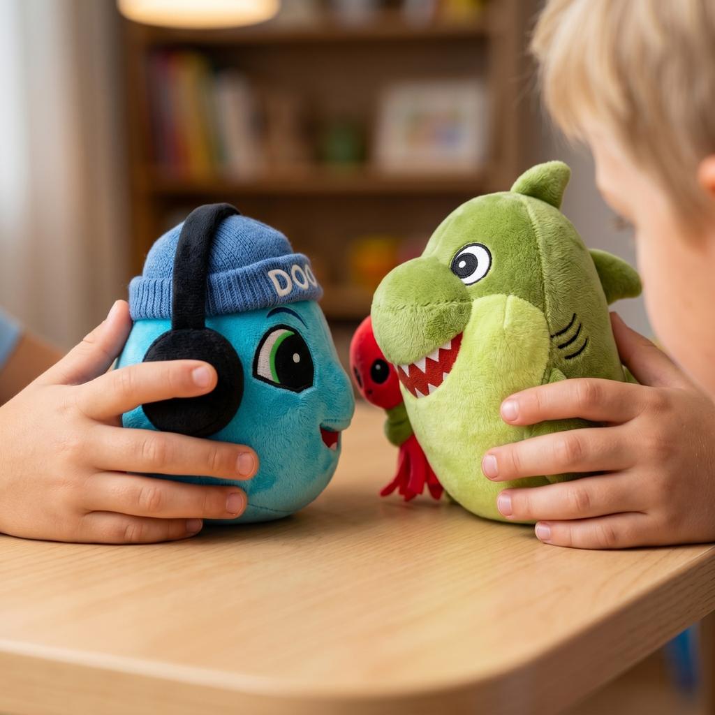 Plush Stuffed Animal Dolls 2-Pack, Soft Plush Toys for Kids, Cute Plushies for Gifts