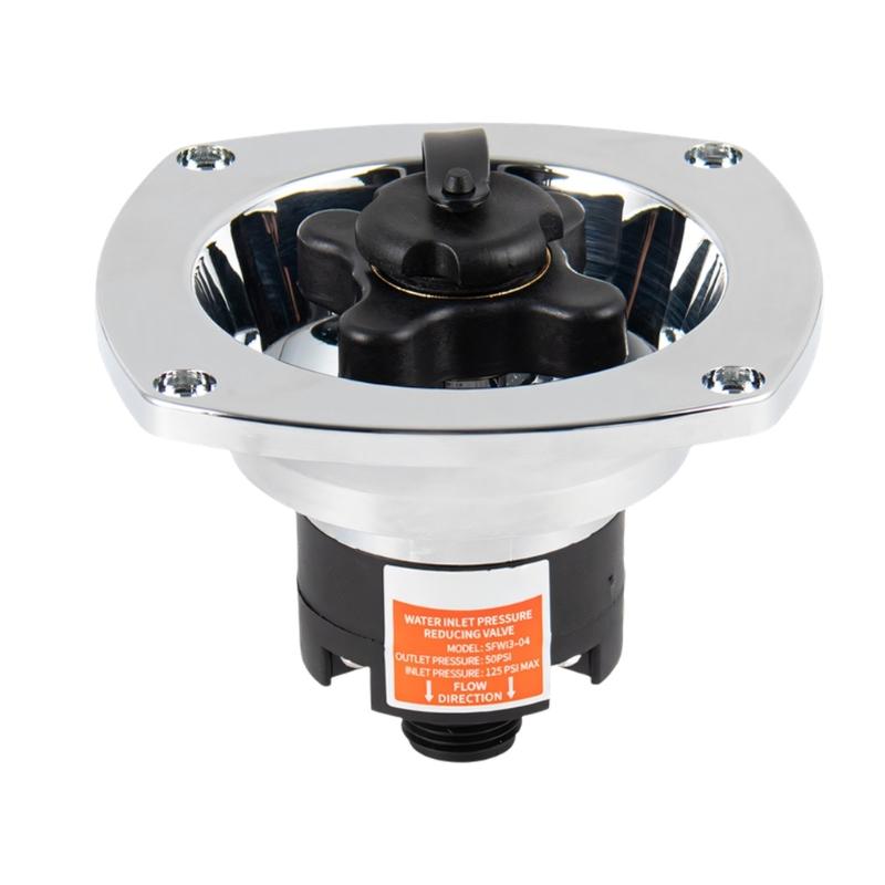 

UV Resistant Plastic Water Connection Pressure Control Unit For Recreational Vehicles Marine And Camping 1