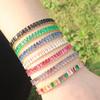 Mix Color Micro-inlaid Zircon Tennis Bracelet for Women 2026 New Rainbow Bracelet Homme Jewelry Accessories Wholesale