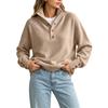Women's Casual Long Sleeve V-Neck Knit Top