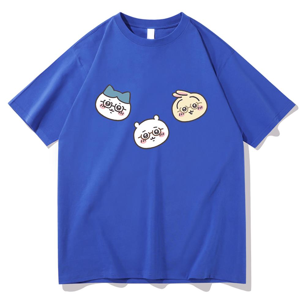 Cute Chiikawa T Shirt Unisex /Women Harajuku Aesthetic Graphic Kawaii Tshirt Unisex Japanese Anime Cartoon Oversize Cotton Tee Shirt