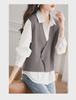 Trendy Women's Spring Knit Sweater Vest Cardigan