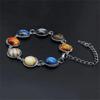 Galactic Charm Bracelet - Space Planet Solar System Inspired, Earth, Moon Fashionable Galaxy Nebula Jewelry