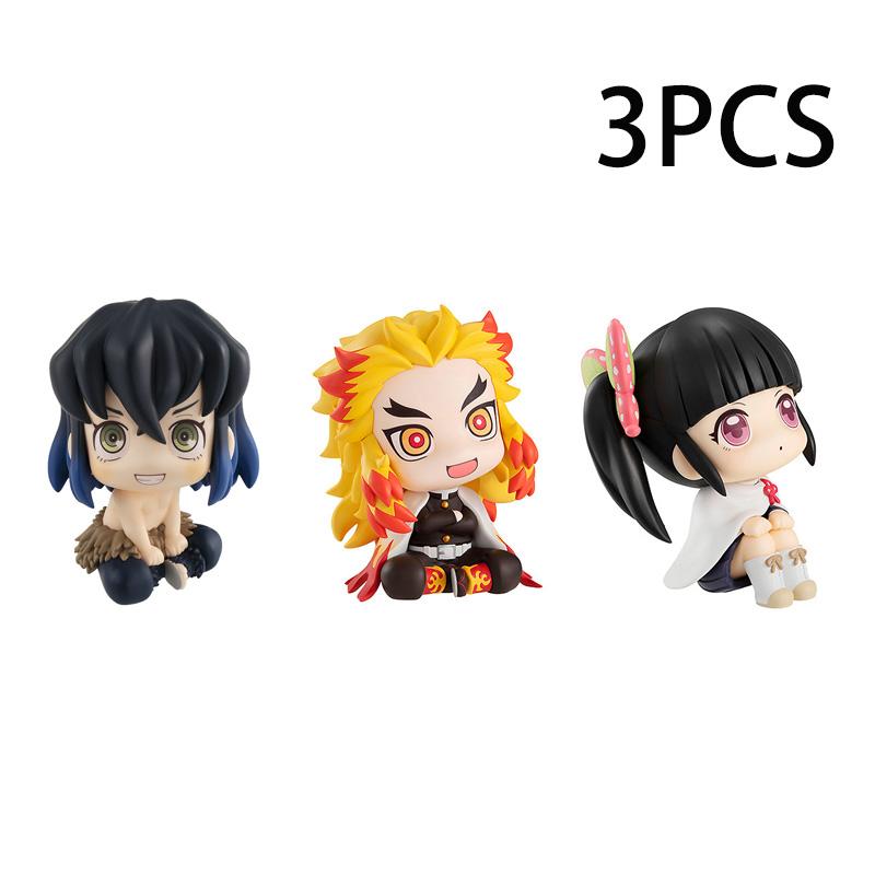 Anime Figure Demon Slayer Nezuko Tanjirou Zenitsu Inosuke Kyoujurou Kanawo Action Figures Model Doll Toy Desktop Ornament Gift