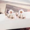 1 Pair Ear Stud Cute Safe Sweet Female Marguerite Ear Clips for Clubs