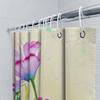 Creative Waterproof Shower Curtain Flower Pattern Shower Curtain Elegant Art Bathroom Curtain Suitable For Home Hotel