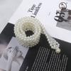 Wide Version Of Pearl Women'S Belt Simple And Elegant With Skirt Dress Elastic Elastic Chain Women