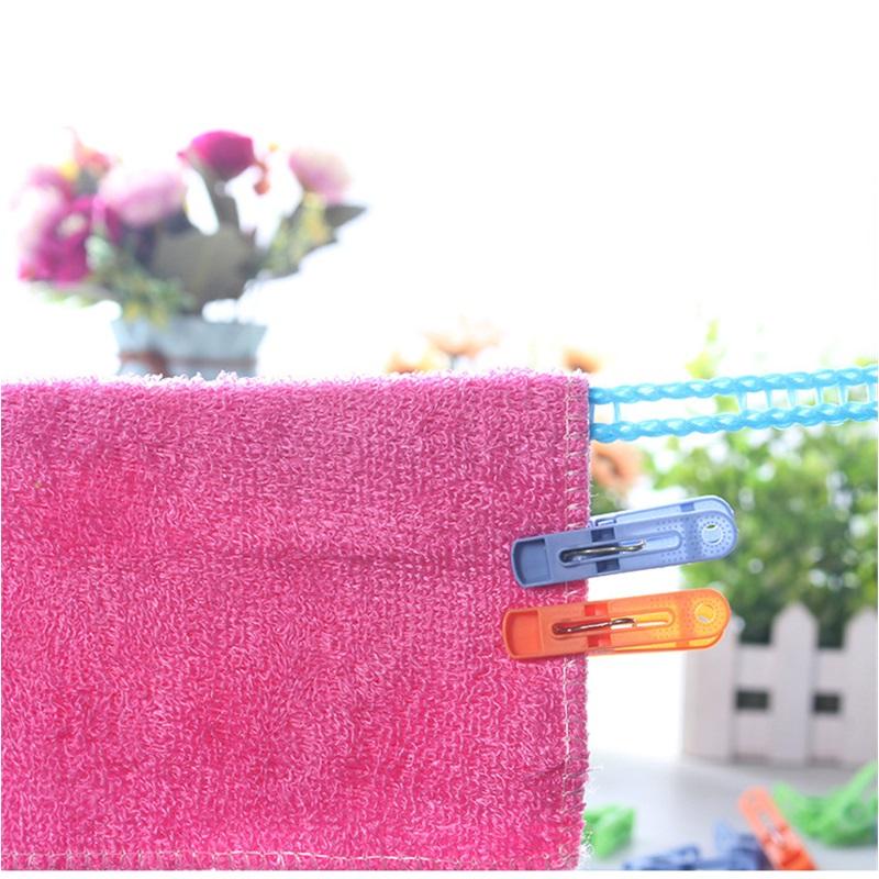 20PCWindproof Plastic Laundry Clips, Heavy Duty Clothes Pegs, Household Sock Quilt Underwear Drying Fixing Clamps