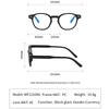 Minimalist High End Round Anti Blue Light Glasses Daily Commute Business Eyeglasses Frame Blue Light Blocking Computer Glasses