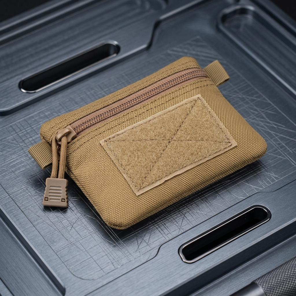 Clutch Bag 1000D Nylon Coin Card Holder Storage Pouch Durable Lightweight Design For Outdoor Daily Use