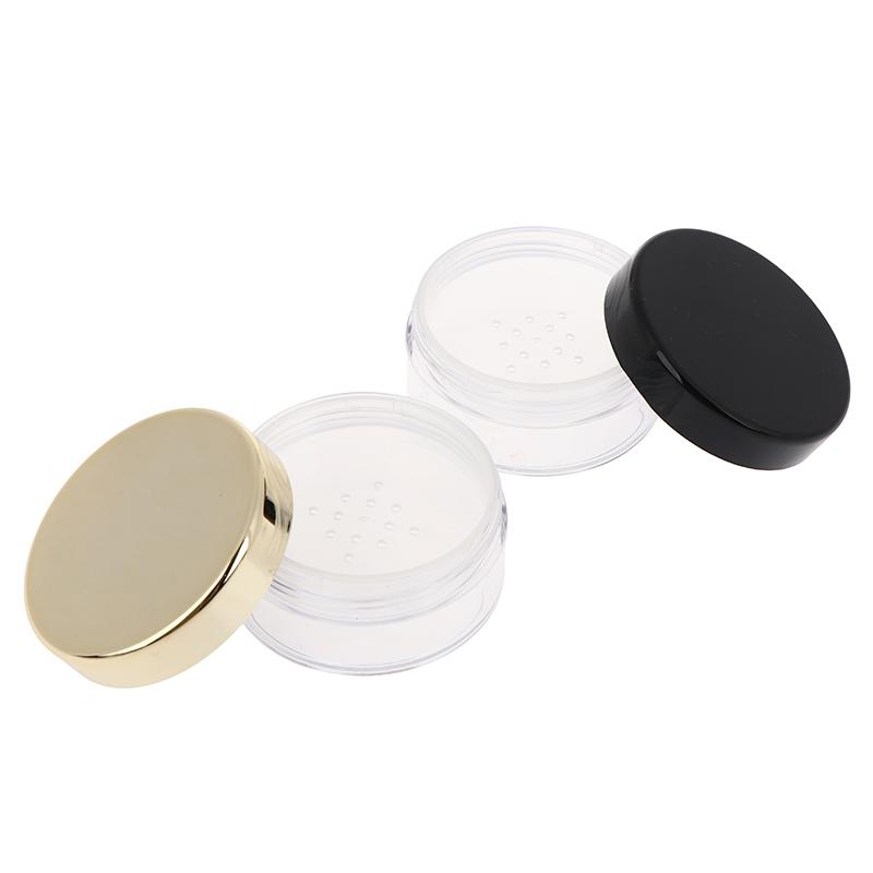 Empty 5/10/20/30g Loose Powder Jar With Rotating Sifter Container Jar Plastic Cosmetic Makeup Powder Filling Can Pot Lid Twist