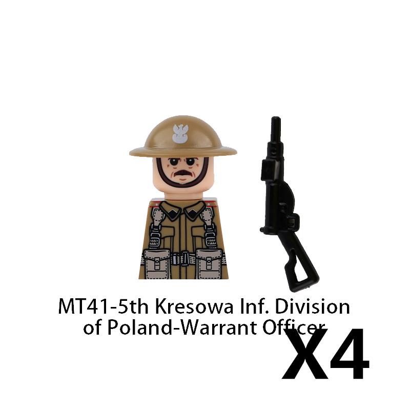 Military Soldier Figure Building Blocks British US French Army Weapons 101 Airborne Division Officer Infantry M1 Toys Gifts D126