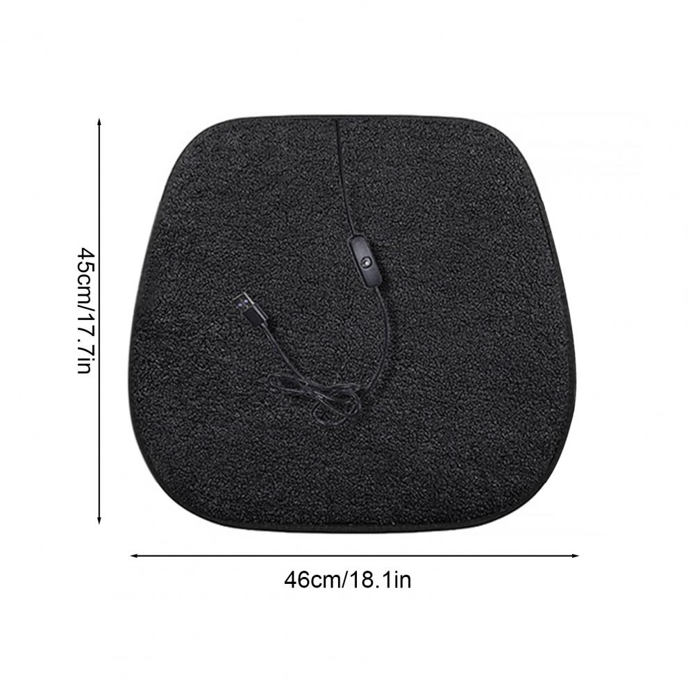 Heated Car Seat Cushion USB Heated Chair Pad for Winter Drives Portable Heated Seat Cover for Office Home Outdoor Activities Ant