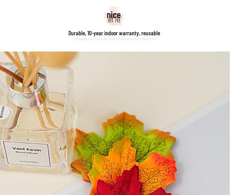 Artificial Red Maple Leaf & Green Leaves Decoration for Kindergarten, Shop Windows, and Landscaping