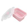 2PCS Silicone Lunch Storage Container Collapsible Design Airtight Kitchen Organizer  For Camping