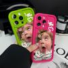 European and American funny rolling eyes girl iPhone mobile phone protective case Apple 15promax matte silicone 17 soft case