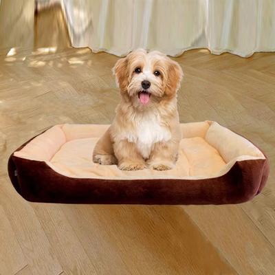 Large Pet House Dog Bed Cat Mat Long Plush Deep Sleeping Warm Soft Small Dog Cushion Calm Beds for Puppy Chihuahua