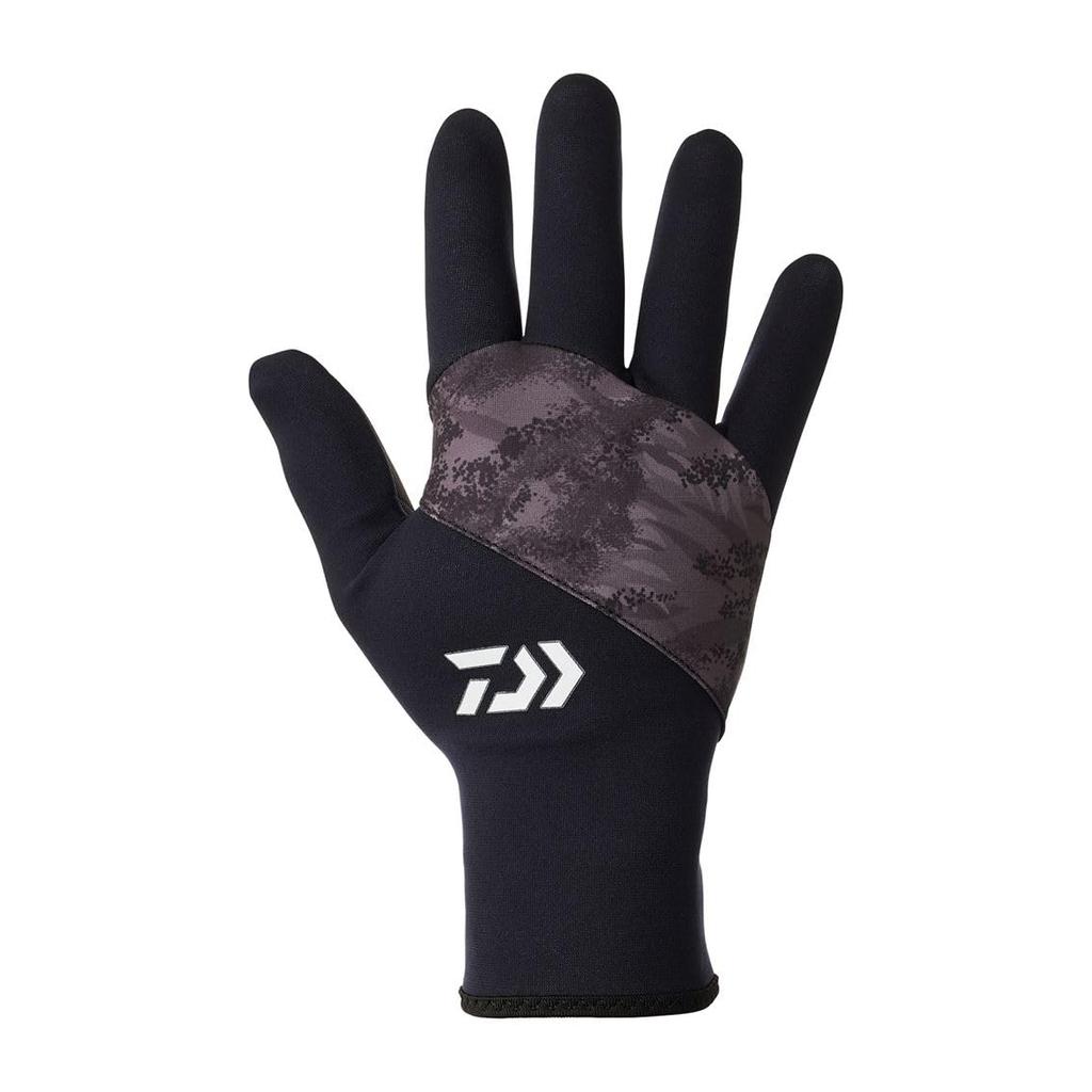 Daiwa DG-7724W Squid Camo Gloves, Size L