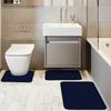 Non-Slip, Absorbent, Dirt-Resistant Bathroom Mats - Simple Style Flannel Floor Mats