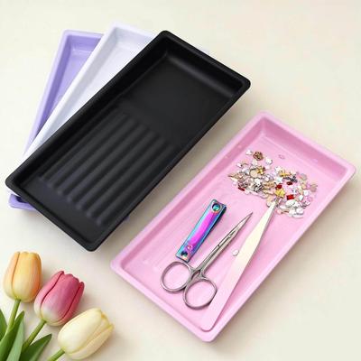 Multifunctional Storage Tray Stainless Steel Disinfection Dish Nail Art Plate For Nail Salon