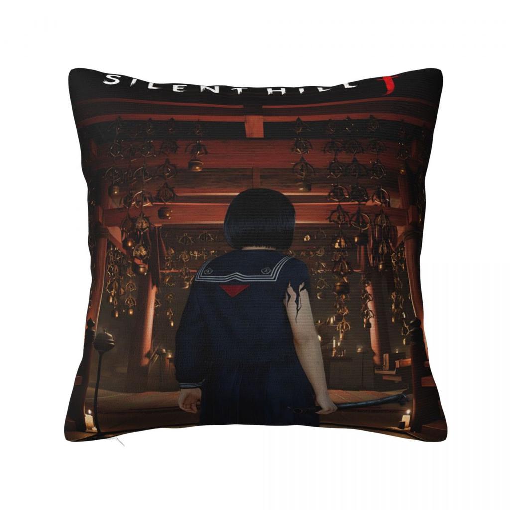 Car Decorations Silent Hill F Horror Game 2025 Pillowcase Merch Pillow Cover Zipper Multi Size
