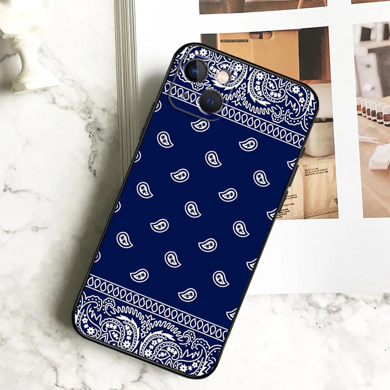 Bandana Paisley Pattern Funda For iPhone 15 16 13 12 Mini 11 14 Pro Max 7 8 Plus X XR XS Max Phone Case