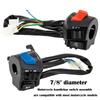 Motorcycle Handlebar Switch Control Universal Left and Right Switch 7/8 Inch Waterproof Electric Start Handle Controller Switch