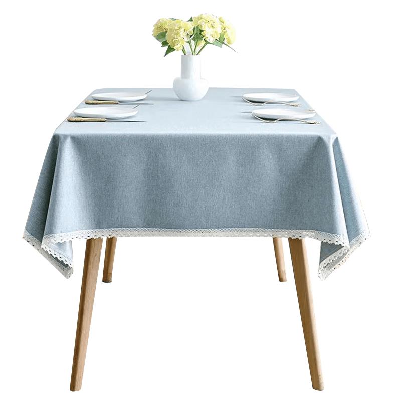 MOON TIME Nordic Cotton Linen Texture Waterproof Tablecloth