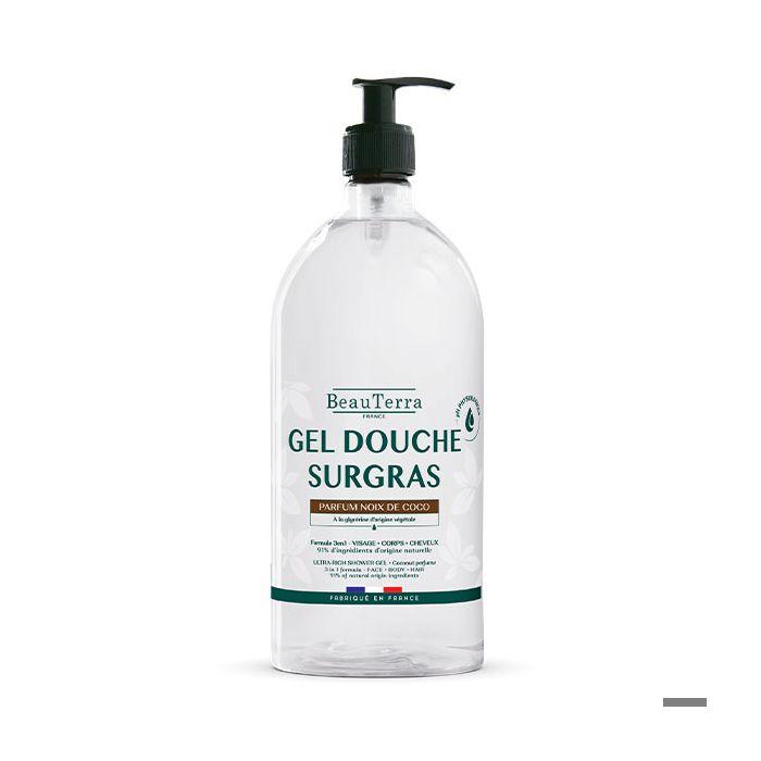 BeauTerra Gel Douche Surgras À La Noix De Coco 1 Litre