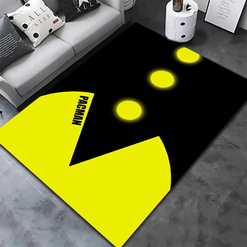 Pac-Man Carpet Rug for Living Room Bedroom Home Sofa Decoration,Kids play Non-slip Floor Mat