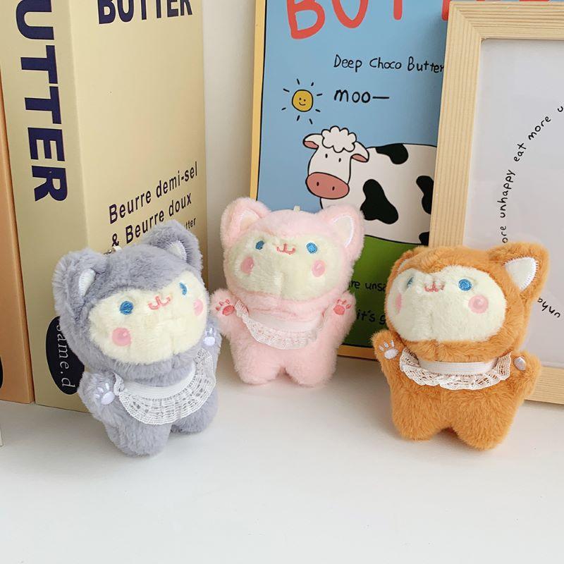 

Коллекция плюшевых кулонов-брелоков, маленькая кукла-подвеска, кукла для автомата-хватайки, свадебный сувенир, подвеска для студенческой сумки height about 10cm