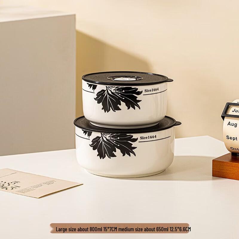 Leader Gilded Cartoon Ceramic Food Bowl Set