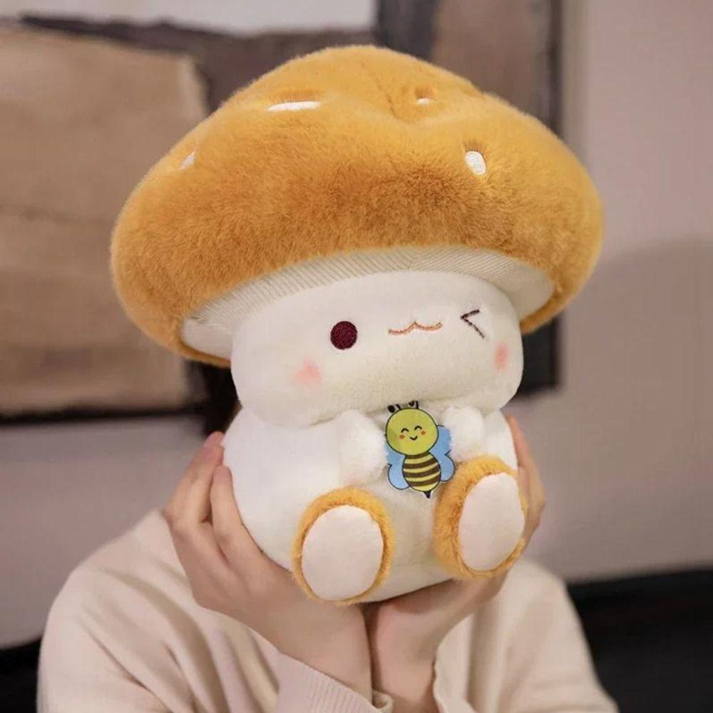 Soft Mushroom Plush Doll Fluffy Mushroom Stuff Doll Fun Mushroom Plush Toy  Friends